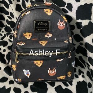 Lion King Simba Timon Pumbaa Rafiki aop loungefly backpack